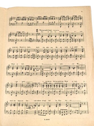 "Singend marschiert die Kompanie Marsch- und Soldatenliederfolge" 11 Seiten, gebraucht, DIN A4