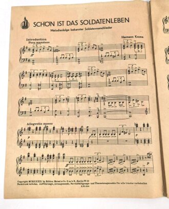 "Schön ist das Soldatenleben - Melodienfolge...