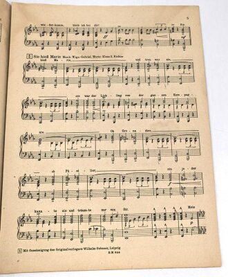 "Schön ist das Soldatenleben - Melodienfolge Bekannter Soldatenlieder" 15 Seiten, gebraucht, DIN A4