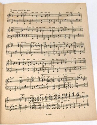 "Schön ist das Soldatenleben - Melodienfolge Bekannter Soldatenlieder" 15 Seiten, gebraucht, DIN A4