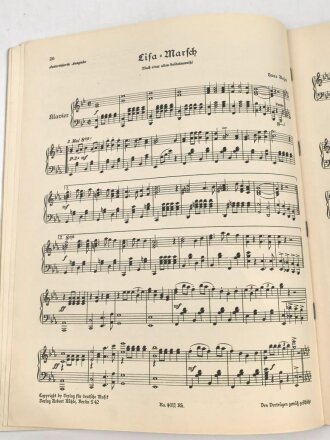 "Deutsche Liedermärsche" 24 Seiten, gebraucht, DIN A4