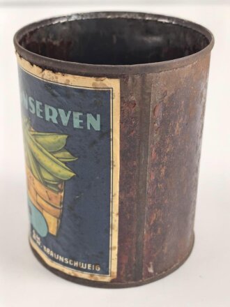 Konservendose Wehrmacht, ob das Papieretikett...