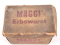 "Maggi Erbswurst" 20 Stück zu 100g ( für je 4 Teller ) , leere Umverpackung, Maße 12, 18 x 14cm