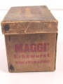 "Maggi Erbswurst" 20 Stück zu 100g ( für je 4 Teller ) , leere Umverpackung, Maße 12, 18 x 14cm