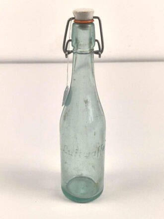 Luftwaffe Glasflasche, Höhe etwa 27cm.