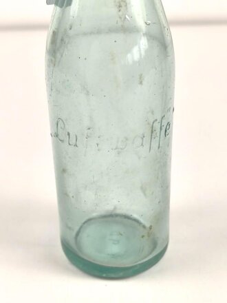 Luftwaffe Glasflasche, Höhe etwa 27cm.
