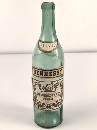 Leere Flasche " Hennessy Cognac" Wehrmachts Marketenderware. Guter Zustand, selten