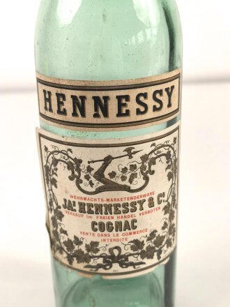 Leere Flasche " Hennessy Cognac" Wehrmachts...