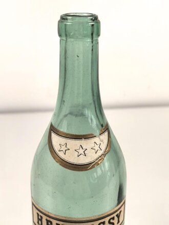 Leere Flasche " Hennessy Cognac" Wehrmachts Marketenderware. Guter Zustand, selten
