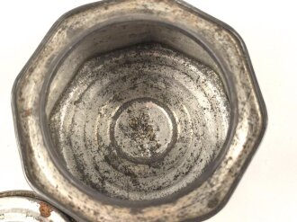 Leere Blechdose " Original Osters Ansjos" Von einem deutschen Soldaten in Norwegen mitgebracht