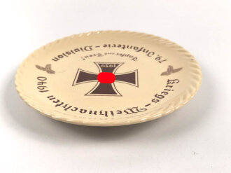 Erinnerugsteller der 79.Infanterie Division "Kriegs Weihnachten 1940" Durchmesser 21cm