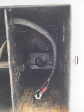 Zubehörtornister zum  Tornister Empänger Berta Torn.E.b. . Überlackiertes Stück