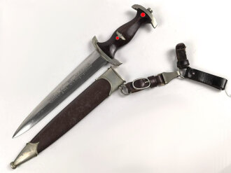 SA Dienstdolch, Hersteller "Josef Münch Brotterode" Getragenes Stück in gutem Gesamtzustand, ungereinigt