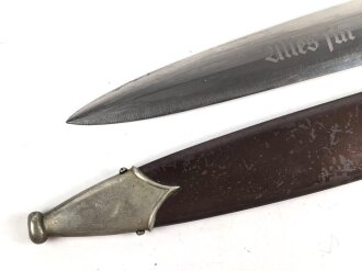 SA Dienstdolch, Hersteller "Josef Münch Brotterode" Getragenes Stück in gutem Gesamtzustand, ungereinigt