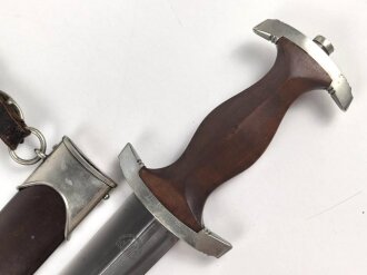 SA Dienstdolch, saubere Klinge von "ROMÜSO Solingen" Getragenes Stück in gutem Gesamtzustand, ungereinigt