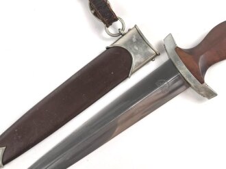 SA Dienstdolch, saubere Klinge von "ROMÜSO Solingen" Getragenes Stück in gutem Gesamtzustand, ungereinigt