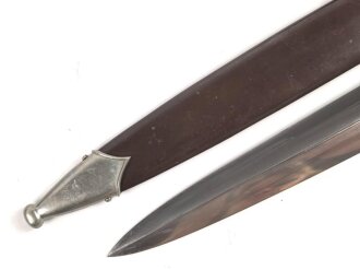 SA Dienstdolch, saubere Klinge von "ROMÜSO Solingen" Getragenes Stück in gutem Gesamtzustand, ungereinigt