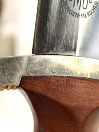 SA Dienstdolch, saubere Klinge von "ROMÜSO Solingen" Getragenes Stück in gutem Gesamtzustand, ungereinigt