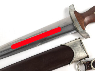 SA Dienstdolch, saubere Klinge von "ROMÜSO Solingen" Getragenes Stück in gutem Gesamtzustand, ungereinigt