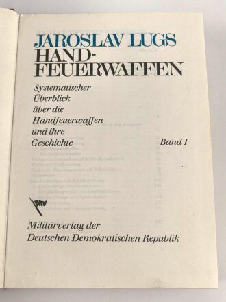"LUGS Handfeuerwaffen Band 1 und 2" im Schuber, wohl aus den 1970iger Jahren,  über 1200 Seiten, gebraucht