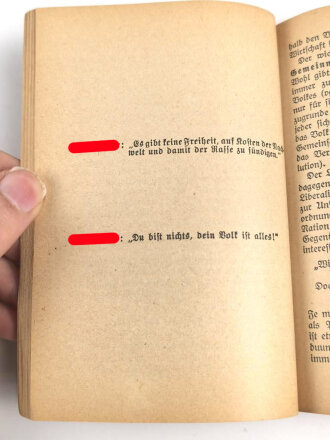 "Politische Fibel Richtlinien für die poltisch-weltanschauliche Schulung" 181 Seiten, DIN A6