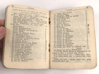 1. Weltkrieg "Feldgesangbuch für die katholischen Mannschaften des Herres" 64 Seiten, DIN A6