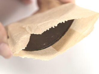 Italien 2.Weltkrieg, Kradmelderbrille, so von deutschen Truppen getragen, weiches Gummi, ungereinigt