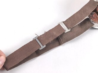 Italien 2.Weltkrieg, Kradmelderbrille, so von deutschen Truppen getragen, weiches Gummi, ungereinigt