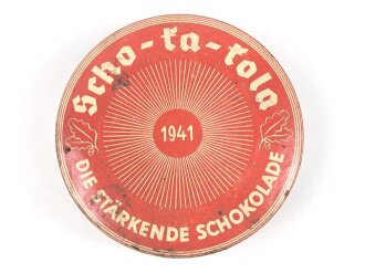 Scho-ka-kola Dose Wehrmacht Packung datiert 1941, leer