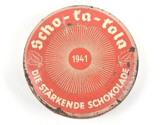 Scho-ka-kola Dose Wehrmacht Packung datiert 1941, leer