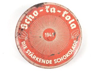 Scho-ka-kola Dose Wehrmacht Packung datiert 1941, leer