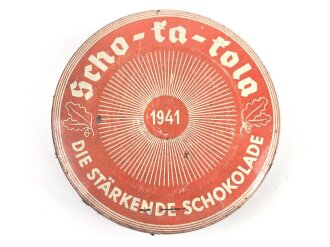 Scho-ka-kola Dose Wehrmacht Packung datiert 1941, leer