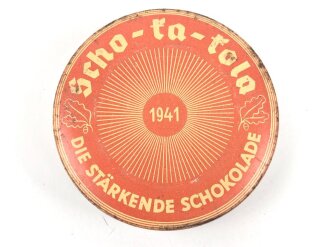 Scho-ka-kola Dose Wehrmacht Packung datiert 1941, leer