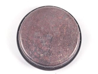 Butterdose Wehrmacht aus brauner Preßmasse. Ungereinigtes Stück