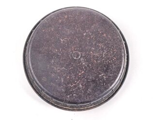 Butterdose Wehrmacht aus brauner Preßmasse. Ungereinigtes Stück