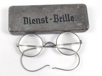 Dienst Brille Wehrmacht, gebraucht, ungereinigt