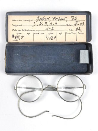 Dienst Brille Wehrmacht, gebraucht, ungereinigt