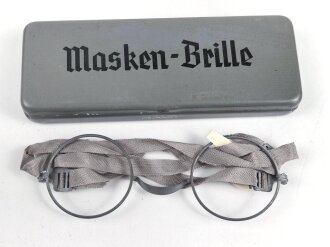 Masken Brille Wehrmacht, nicht ausgegebenes Set aus altem...