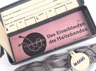 Masken Brille Wehrmacht, nicht ausgegebenes Set aus altem Fabrikbestand