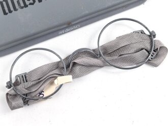 Masken Brille Wehrmacht, nicht ausgegebenes Set aus altem...
