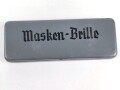 Masken Brille Wehrmacht, nicht ausgegebenes Set aus altem Fabrikbestand