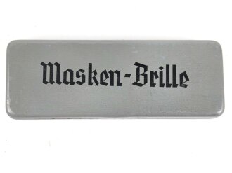 Masken Brille Wehrmacht, nicht ausgegebenes Set aus altem Fabrikbestand