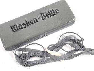 Masken Brille Wehrmacht, nicht ausgegebenes Set aus altem...