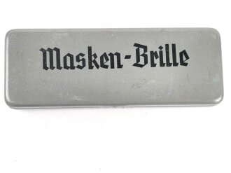 Masken Brille Wehrmacht, nicht ausgegebenes Set aus altem Fabrikbestand