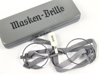 Masken Brille Wehrmacht, nicht ausgegebenes Set aus altem...