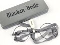 Masken Brille Wehrmacht, nicht ausgegebenes Set aus altem Fabrikbestand