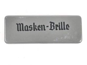 Masken Brille Wehrmacht, nicht ausgegebenes Set aus altem Fabrikbestand