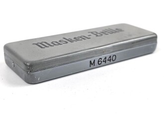 Masken Brille Wehrmacht, nicht ausgegebenes Set aus altem Fabrikbestand