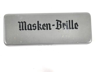 Masken Brille Wehrmacht, nicht ausgegebenes Set aus altem Fabrikbestand