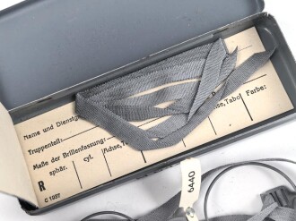 Masken Brille Wehrmacht, nicht ausgegebenes Set aus altem Fabrikbestand